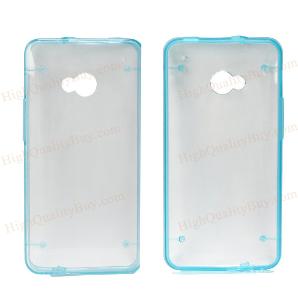Back Shell Phone Covers Cases For HTC One M7 Blue Good Quality