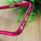 1x For iphone5/5s Inlaid Purple Artificial Crystal Metal Phone Protective Frame