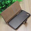 1Pcs Plastic iPhone6 4.7 inch Black Flip PU Leather Phone Case