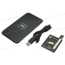 1Pcs SIX5 wireless charger transmitter with data cable +  S4 receiver (black)