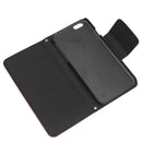 1x Iphone6 rose red artificial leather bow magnetic buckle mobile phone holster