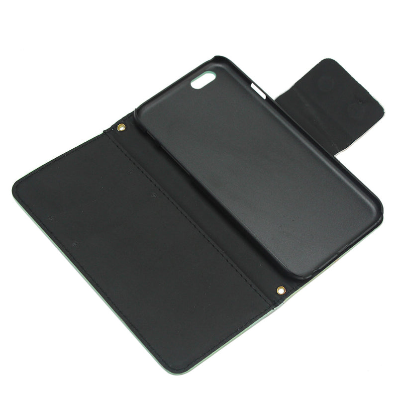 Iphone6 rose red artificial leather bow double card slot mobile phone holster