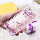 Floating Hearts Liquid Waterfall Bling quicksand Glitter Case For iPhone6 4.7 "