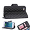 Diamond Plaid Leather Flip Stand Case Card Cover Fit For iPhone5 5S Mobile Phone