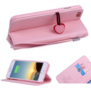 1x Cute Pink Silicone Phone Case With Lanyard For iphone6 Plus 5.5"  Soft Cover