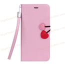 1x Cute Pink Silicone Phone Case With Lanyard For iphone6 Plus 5.5"  Soft Cover