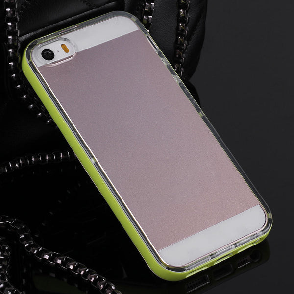 Transparent Anti-Shock Phone Case Frame For iPhone5/5S Fruit Green Color