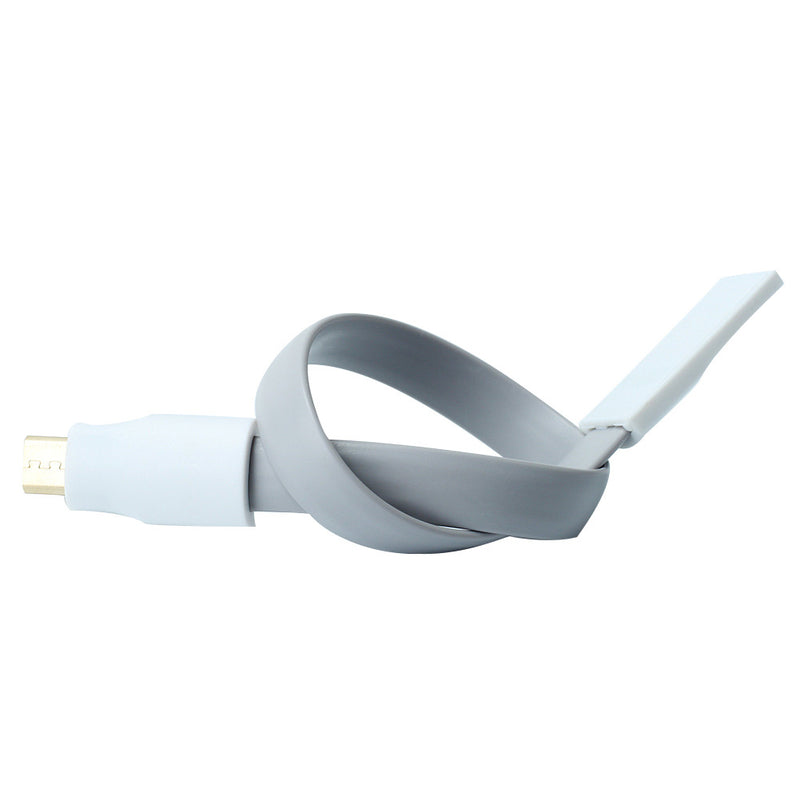 2pcs 5Pin Micro USB Magnet Flat Sync Data Charger Cables Wire Cord For Phones
