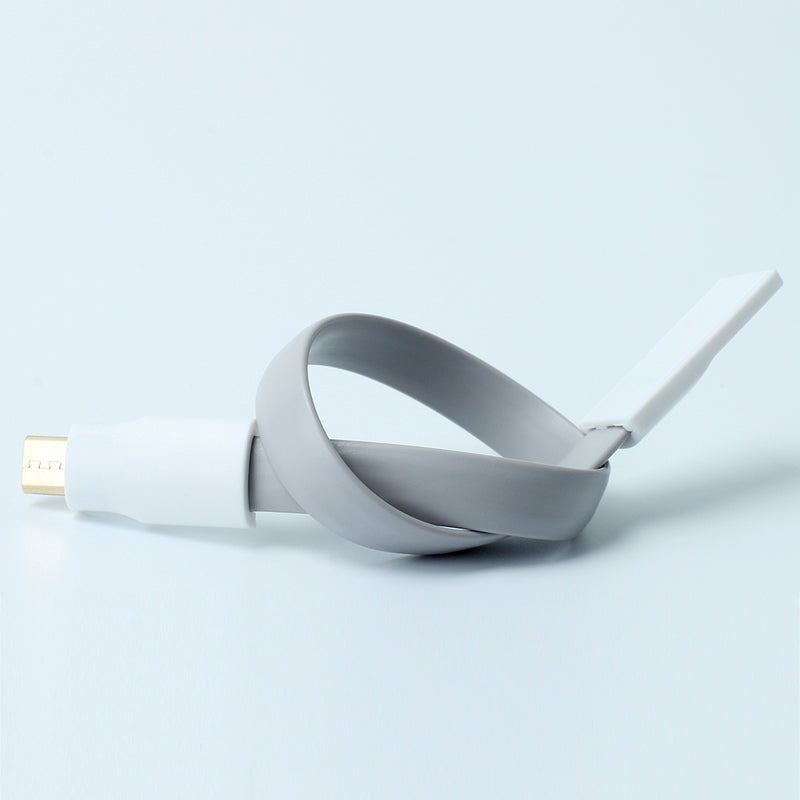 2pcs 22cm Magnet Flat 5Pin USB Data Charger Cable Charging Cord For Mobile Phone