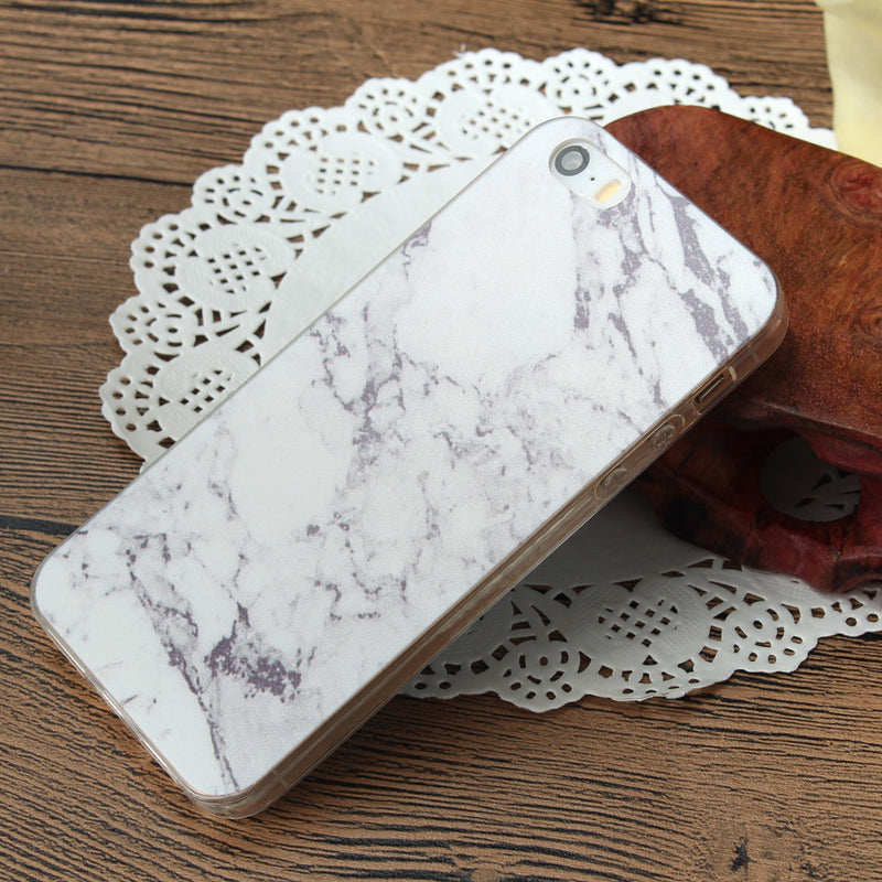 2pcs For iPhone5/5S Marble Soft Phone Case Durable Best Useful