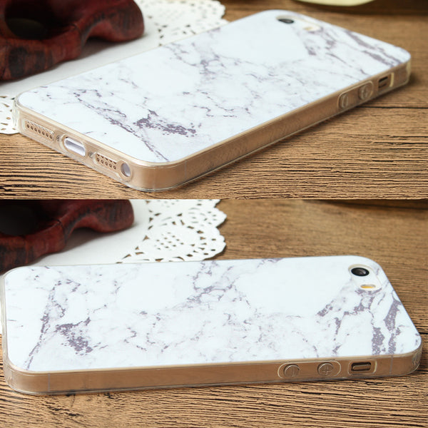 2pcs For iPhone5/5S Marble Soft Phone Case Durable Best Useful