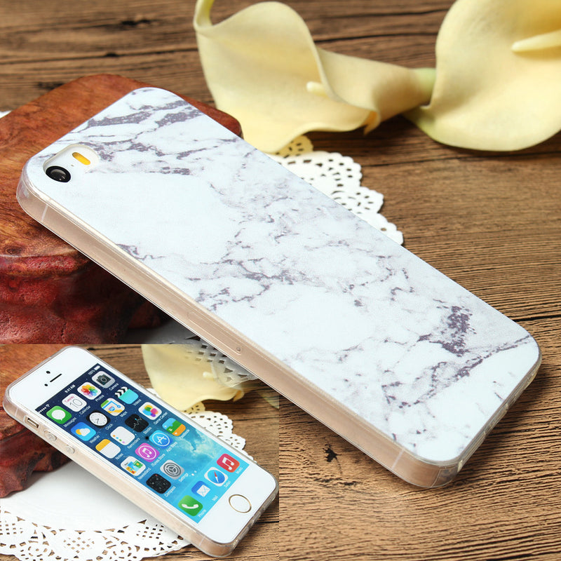 2pcs For iPhone5/5S Marble Soft Phone Case Durable Best Useful