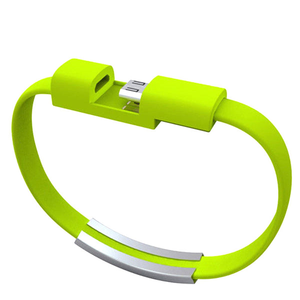 USB Cable Bracelet Wristband Charger Charging Data Sync Cord For Cell Phone