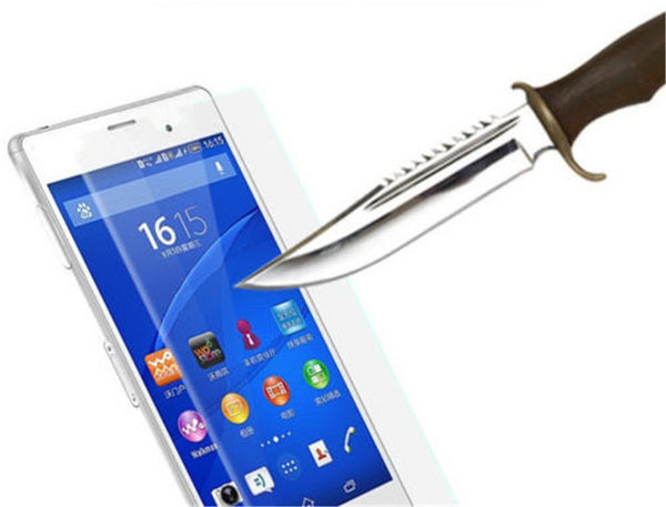 For Sony Xperia Z3 Premium Tempered Glass Screen Protector Film Anti-fall