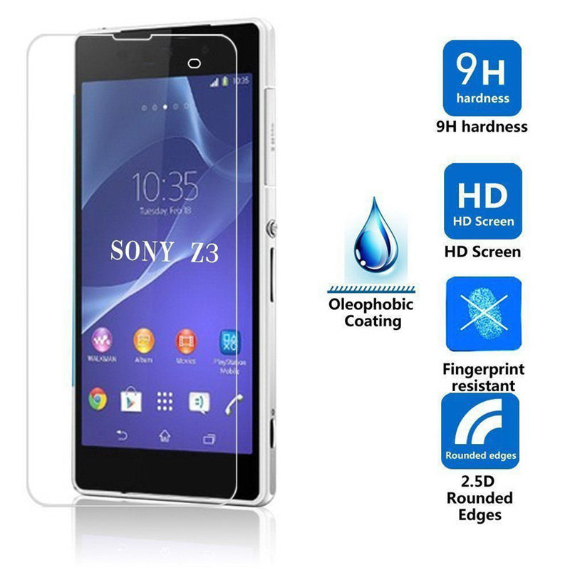 Ultra Thin Tempered Glass Screen Protector Films for Sony Xperia Z3 1 piece