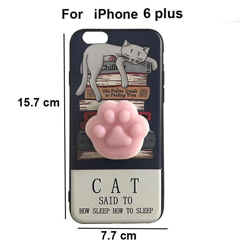 Silicone Holder For 6plus Phone Case Cartoon Stand Cover Good Quality