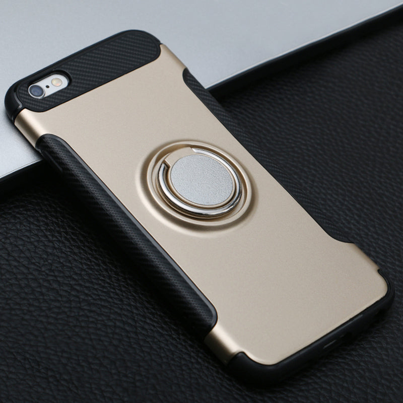 Phone Case Shockproof Kickstand Finger Ring Holder Anti Fall Cover