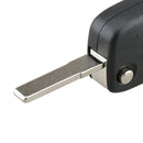 For FIAT Car Keys Replacement 3 Buttons Car Key Case with Side Battery Holder (Black)