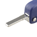 For FIAT Car Keys Replacement 3 Buttons Car Key Case with Side Battery Holder (Blue)