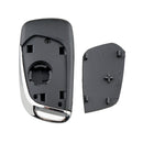 For PEUGEOT Car Keys Replacement 2 Buttons Car Key Case with Holder, without Grooved