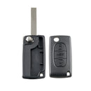 For PEUGEOT Car Keys Replacement 3 Buttons Car Key Case with Grooved, without Holder