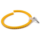 50 PCS 5/16 inch Rope Light R-Style Mounting Clips with Stainless Screws and Number Tube Cable Marker