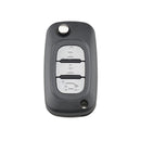 For RENAULT Clio / Megane / Kangoo / Modus Car Keys Replacement 3 Buttons Car Key Case with Foldable Key Blade