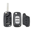 For RENAULT Clio / Megane / Kangoo / Modus Car Keys Replacement 3 Buttons Car Key Case with Foldable Key Blade