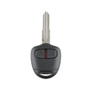 For MITSUBISHI 2 Buttons Intelligent Remote Control Car Key with 46 Chip & Battery & Left Slot, Frequency: 433MHz