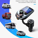 D4 Vehicle Bluetooth 5.0 Hands-free Car Kit QC3.0 FM Transmitter MP3 Audio Player