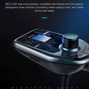 D4 Vehicle Bluetooth 5.0 Hands-free Car Kit QC3.0 FM Transmitter MP3 Audio Player