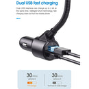 D4 Vehicle Bluetooth 5.0 Hands-free Car Kit QC3.0 FM Transmitter MP3 Audio Player