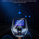 D4 Vehicle Bluetooth 5.0 Hands-free Car Kit QC3.0 FM Transmitter MP3 Audio Player