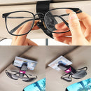 Vehicle Mounted Glasses Clip Car Eyeglass Bill Holder, Blister Package (Gold)