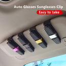 Vehicle Mounted Glasses Clip Car Eyeglass Bill Holder, Blister Package (Silver)