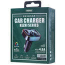 REMAX RCC230 Kezhi Series 2.4A Quick Charge Digital Display Car Charger with Colorful Atmosphere Light, Support Bluetooth Hands-free Calling & FM & U Disk / TF Card