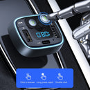 REMAX RCC230 Kezhi Series 2.4A Quick Charge Digital Display Car Charger with Colorful Atmosphere Light, Support Bluetooth Hands-free Calling & FM & U Disk / TF Card