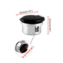 12V Car Chrome Replacement Cigarette Lighter Plug Retainer