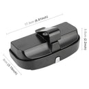 Car Multi-functional Glasses Case Sunglasses Box with Card Slot, Flat Style (Black)