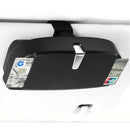 Car Multi-functional Glasses Case Sunglasses Box with Card Slot, Flat Style (Black)