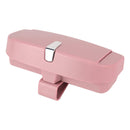 Car Multi-functional Glasses Case Sunglasses Box with Card Slot, Flat Style (Pink)