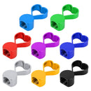 4 PCS Heart-shaped Gas Cap Mouthpiece Cover Tire Cap Car Tire Valve Caps (Purple)