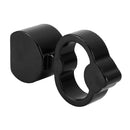 4 PCS Heart-shaped Gas Cap Mouthpiece Cover Tire Cap Car Tire Valve Caps (Black)