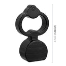 4 PCS Heart-shaped Gas Cap Mouthpiece Cover Tire Cap Car Tire Valve Caps (Black)