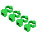 4 PCS Heart-shaped Gas Cap Mouthpiece Cover Tire Cap Car Tire Valve Caps (Green)