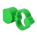 4 PCS Heart-shaped Gas Cap Mouthpiece Cover Tire Cap Car Tire Valve Caps (Green)