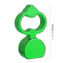 4 PCS Heart-shaped Gas Cap Mouthpiece Cover Tire Cap Car Tire Valve Caps (Green)