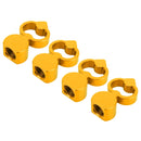 4 PCS Heart-shaped Gas Cap Mouthpiece Cover Tire Cap Car Tire Valve Caps (Gold)