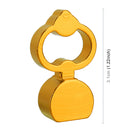 4 PCS Heart-shaped Gas Cap Mouthpiece Cover Tire Cap Car Tire Valve Caps (Gold)