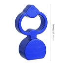 4 PCS Heart-shaped Gas Cap Mouthpiece Cover Tire Cap Car Tire Valve Caps (Blue)
